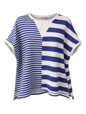 Fantastic Fawn blue striped top, small
